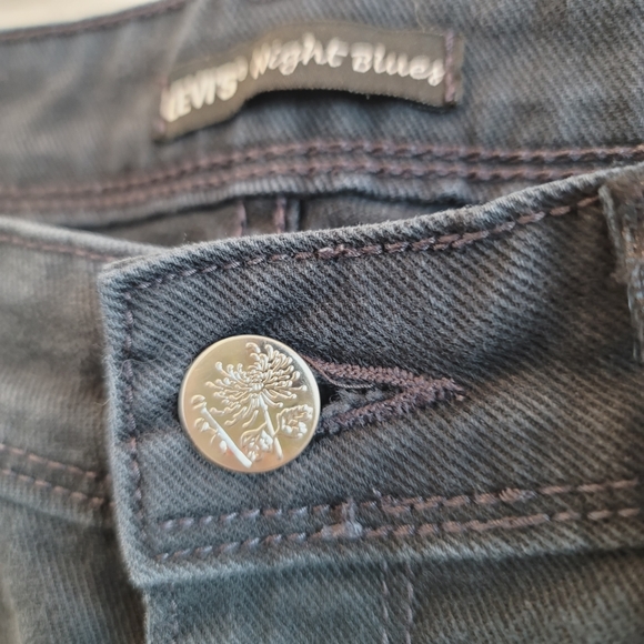 💕 Vintage Levi's Night Blues Straight Leg Jeans Size 4 M - Picture 7 of 14